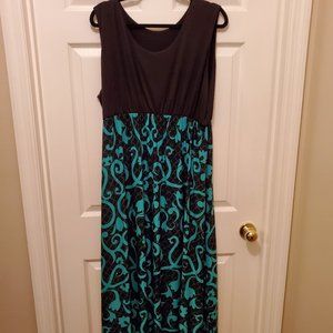 Women's Sleeveless Maxi Dress 3X